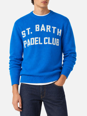 Pull Heron avec jacquard St. Barth Padel Club 