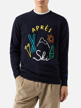 Maglione in  misto cashmere Heron con ricamo Apres Ski