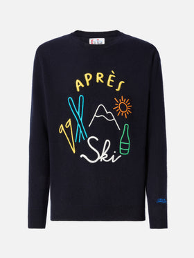 Maglione in  misto cashmere Heron con ricamo Apres Ski