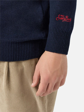 Maglione in  misto cashmere Heron con ricamo Sbagliato