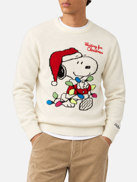 Pullover Heron mit Snoopy-Jacquard und Stickerei | SNOOPY PEANUTS® SPECIAL EDITION 