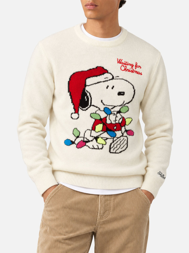 Pullover Heron mit Snoopy-Jacquard und Stickerei | SNOOPY PEANUTS® SPECIAL EDITION 