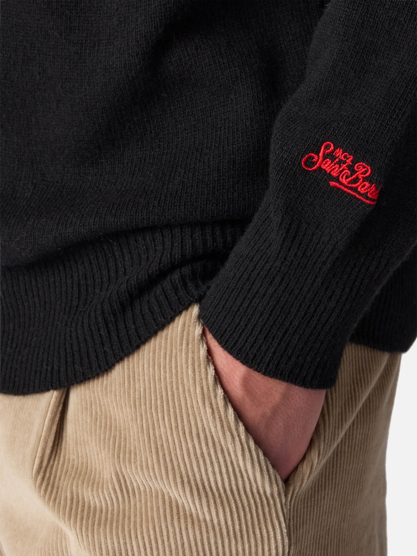 Rundhalspullover Heron mit Vip Club Cortina-Stickerei | VIP CLUB CORTINA SONDEREDITION