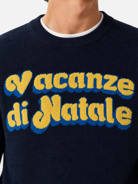 Crewneck Heron with Vacanze di Natale  jacquard | VACANZE DI NATALE SPECIAL EDITION