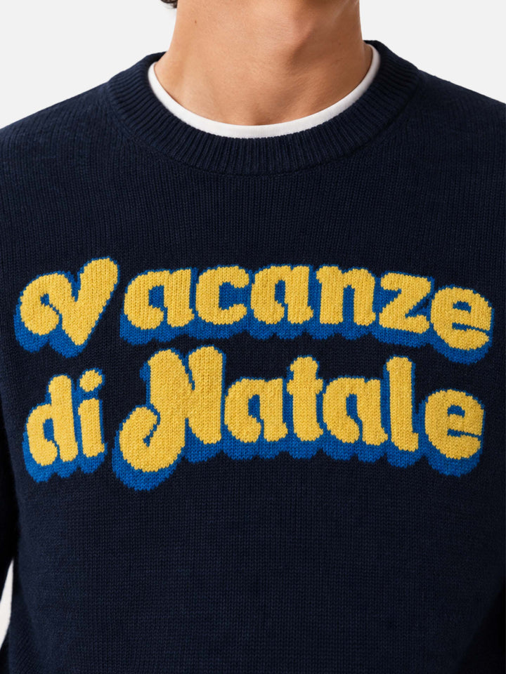 Crewneck Heron with Vacanze di Natale  jacquard | VACANZE DI NATALE SPECIAL EDITION