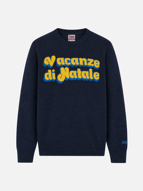 Crewneck Heron with Vacanze di Natale  jacquard | VACANZE DI NATALE SPECIAL EDITION