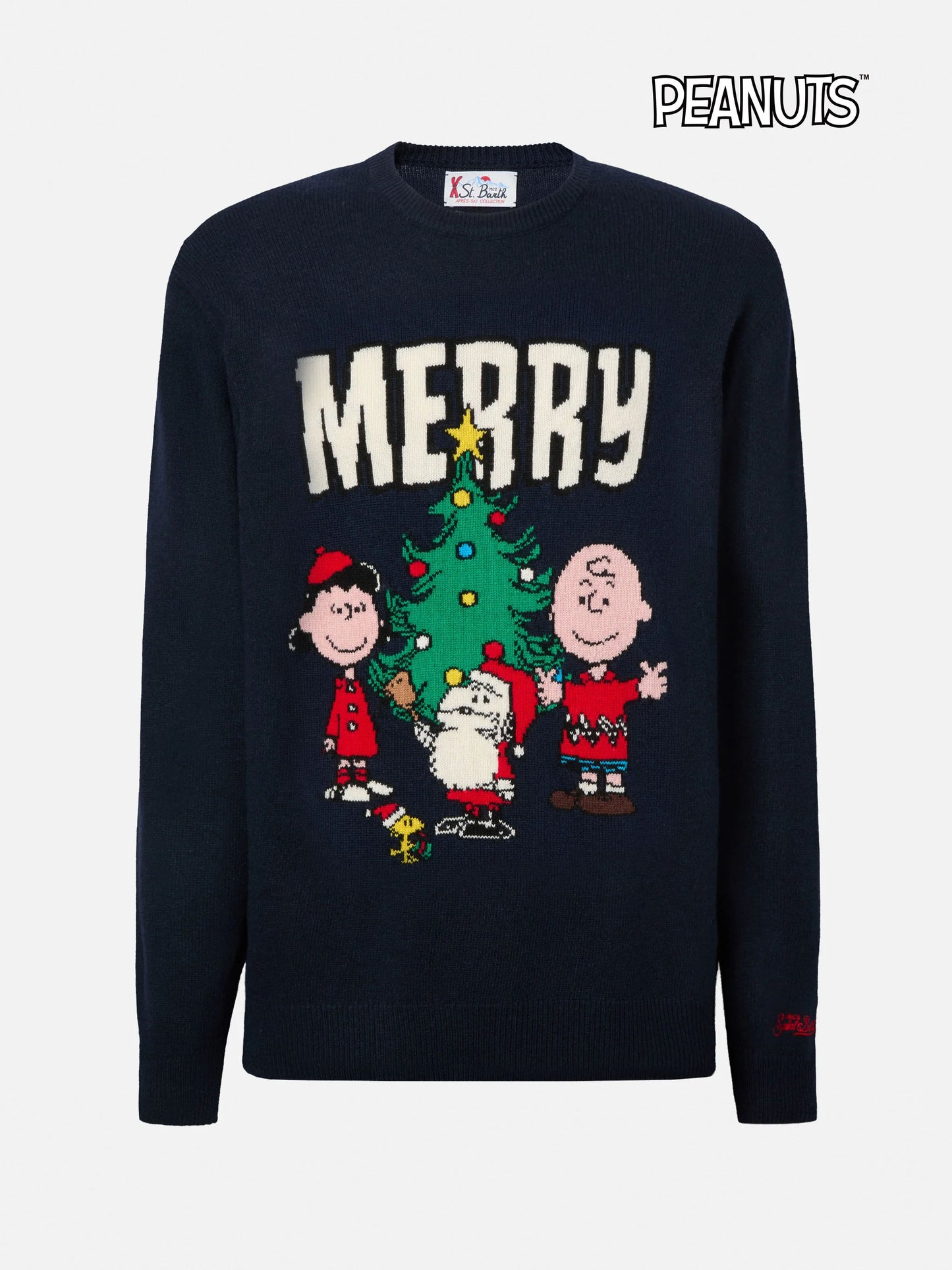 Heron sweater with Peanuts holiday-theme jacquard | PEANUTS SPECIAL EDITION