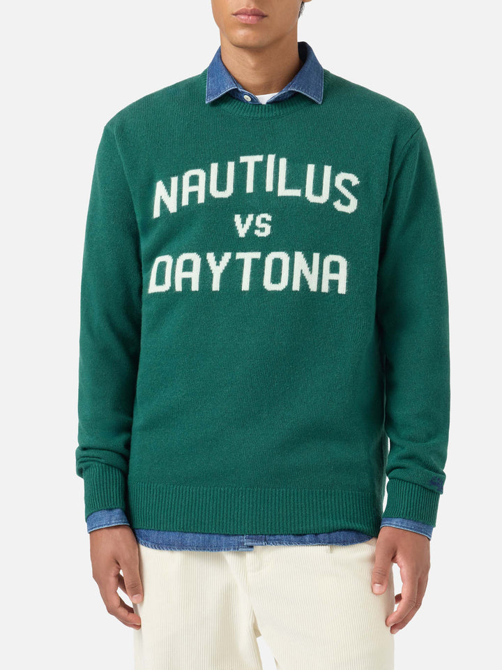 Maglia Heron Nautilus Daytona jacquard verde