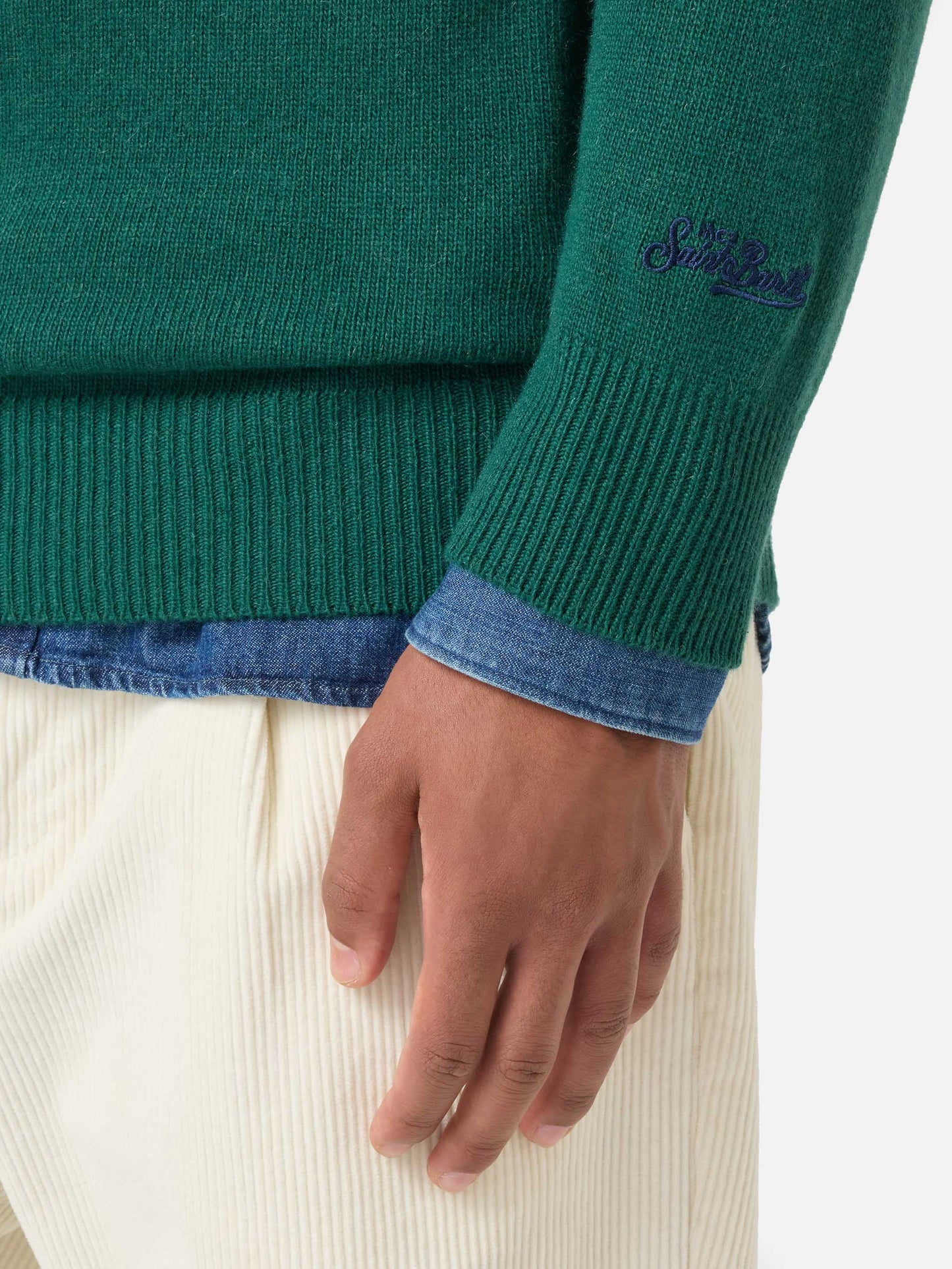 Heron green Nautilus Daytona sweater