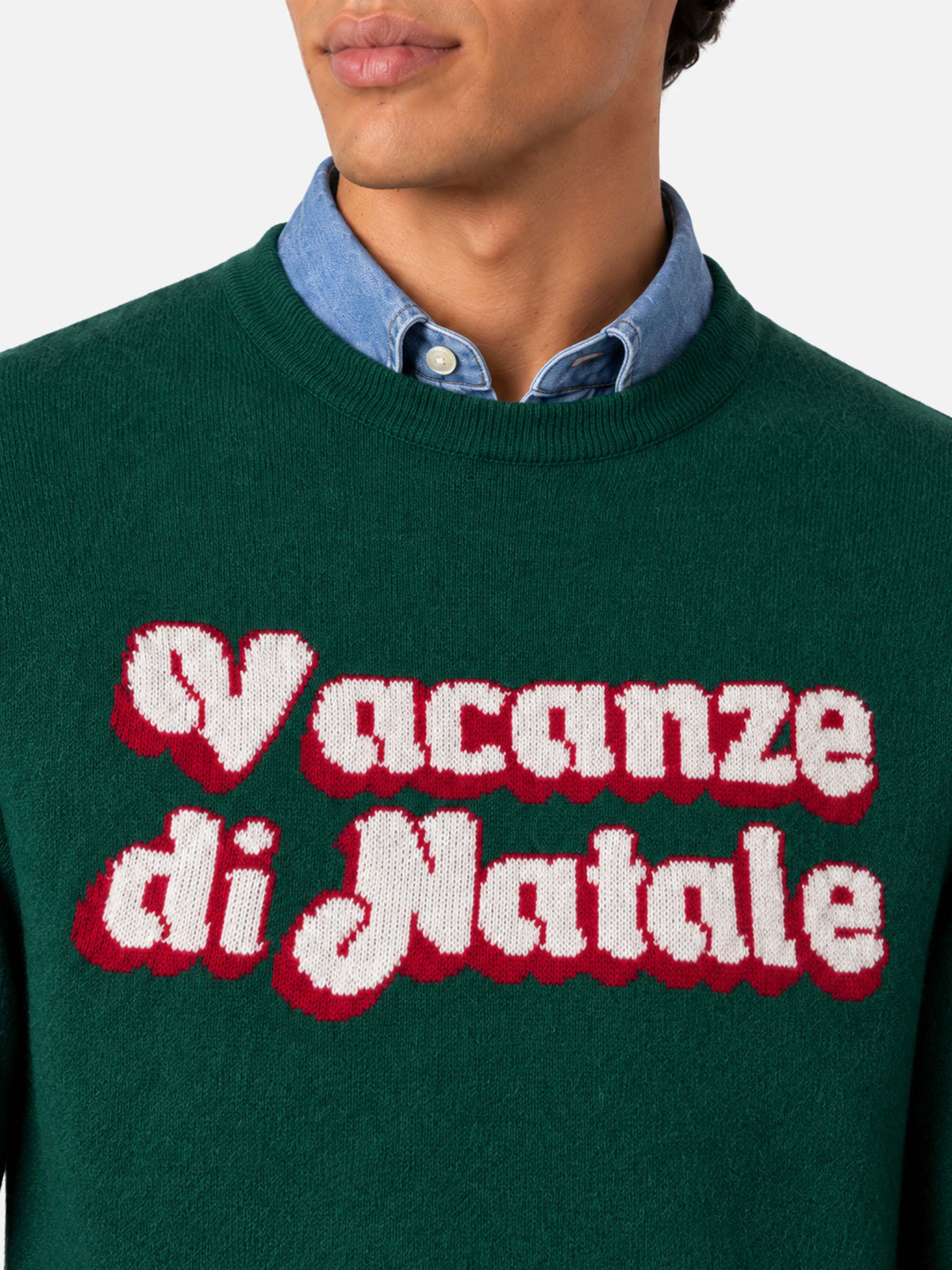 Rundhals-Pullover Heron mit Vacanze di Natale-Jacquard | VACANZE DI NATALE SPECIAL EDITION 