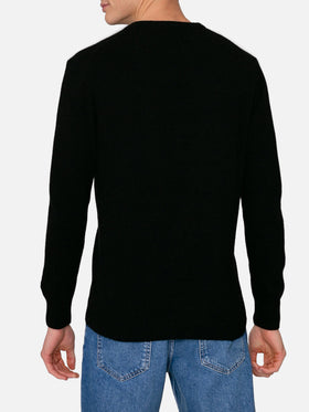 Rundhalspullover mit Reihermotiv und Batman-Stickerei | WARNER BROS. SONDEREDITION