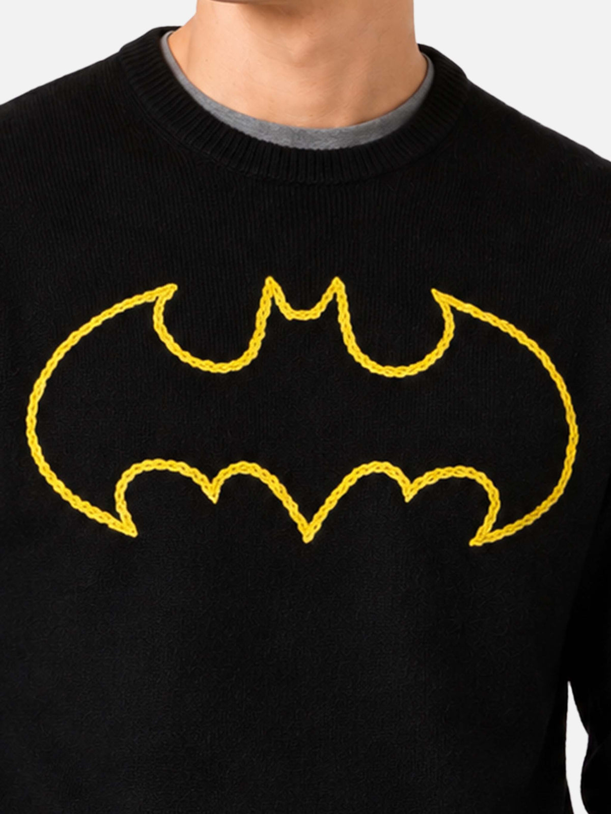 Black Heron sweater with Batman logo embroidery | Special edition