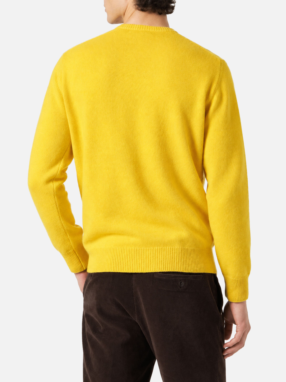 Yellow Heron sweater with Life's two shots lettering