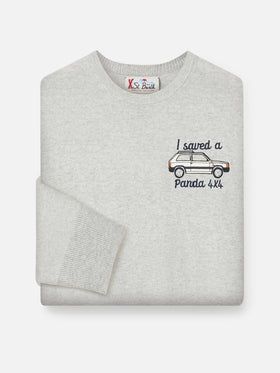 Pull à col rond Heron avec broderie I saved a Panda 4x4 | FIAT PANDA SPECIAL EDITION 