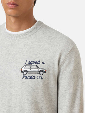 Maglione girocollo Heron con ricamo I saved a Panda 4x4 | FIAT PANDA SPECIAL EDITION