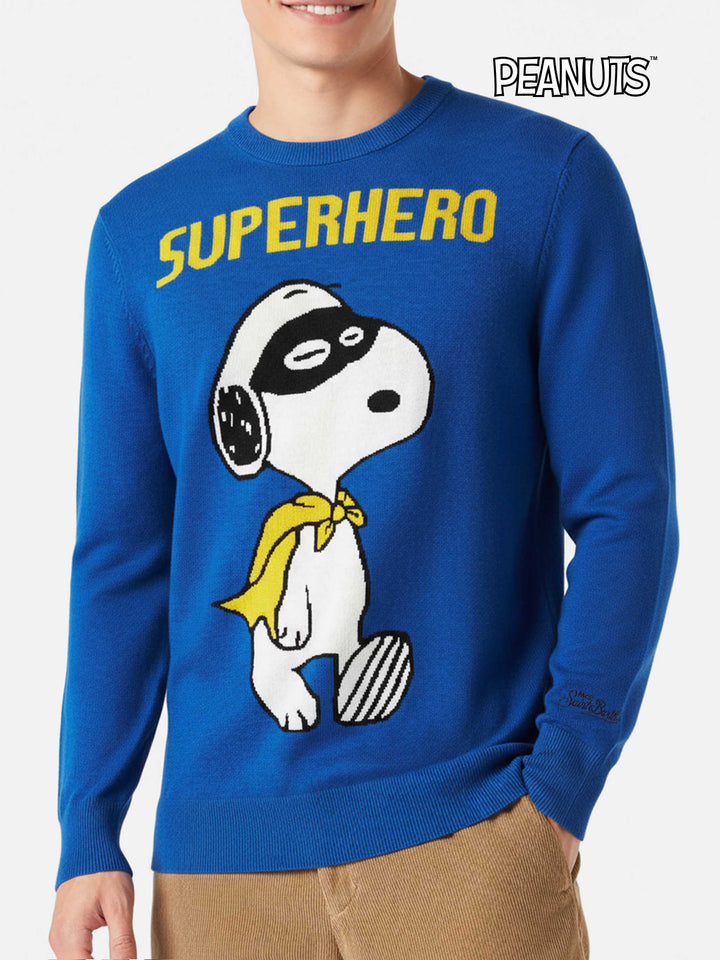 Leichter Herrenpullover mit Snoopy-Jacquard | SNOOPY PEANUTS™ SPECIAL EDITION