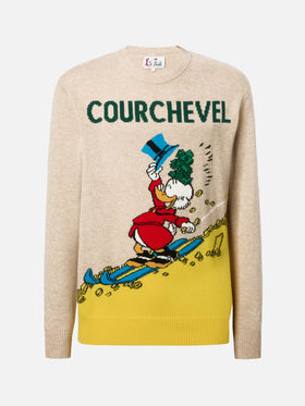 Heron sweater in beige with Uncle Scrooge Courchevel jacquard | DISNEY SPECIAL EDITION