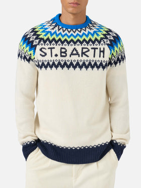 Rundhalspullover Heron mit Fair-Isle-Jacquard 