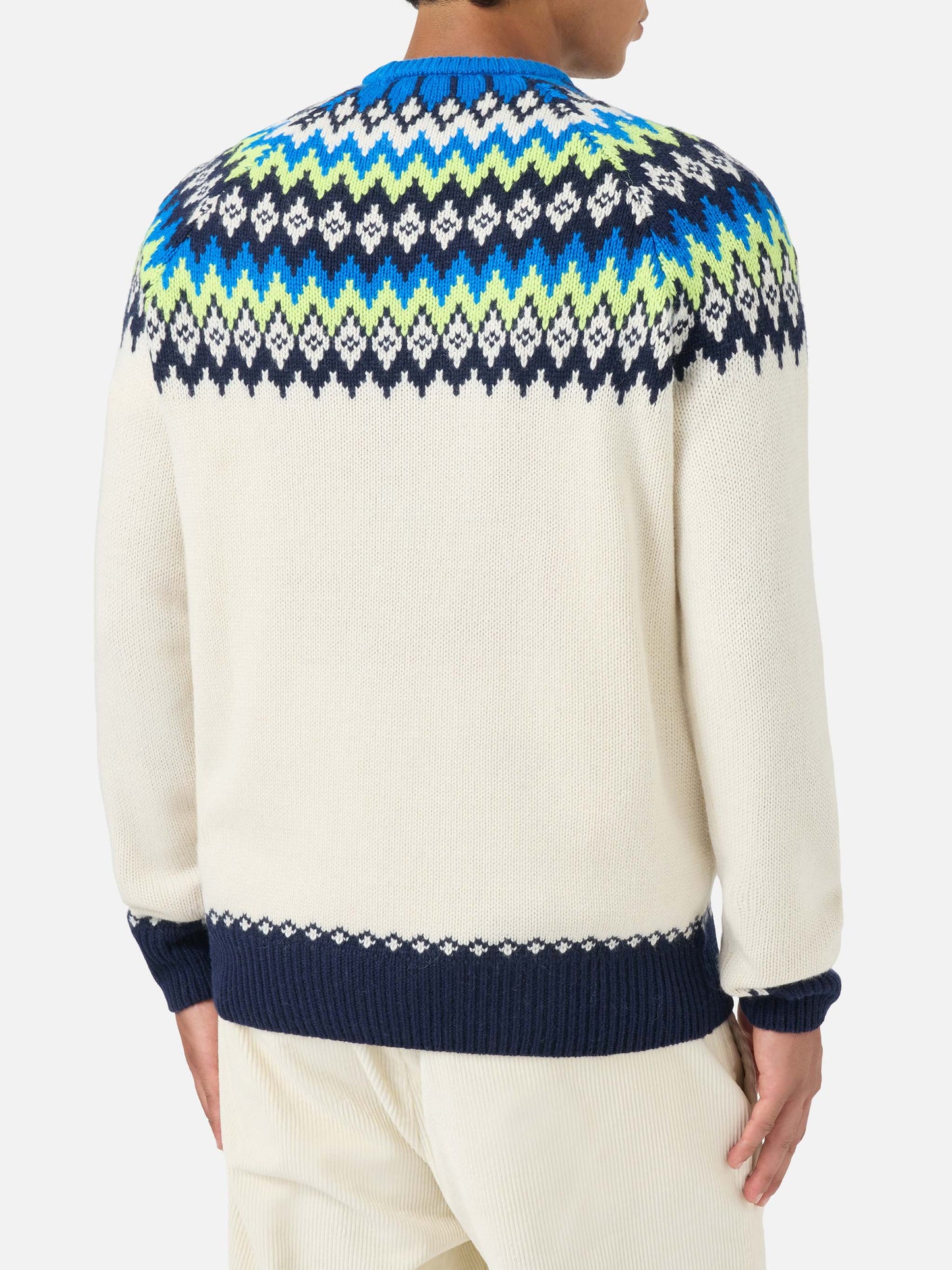 Rundhalspullover Heron mit Fair-Isle-Jacquard 