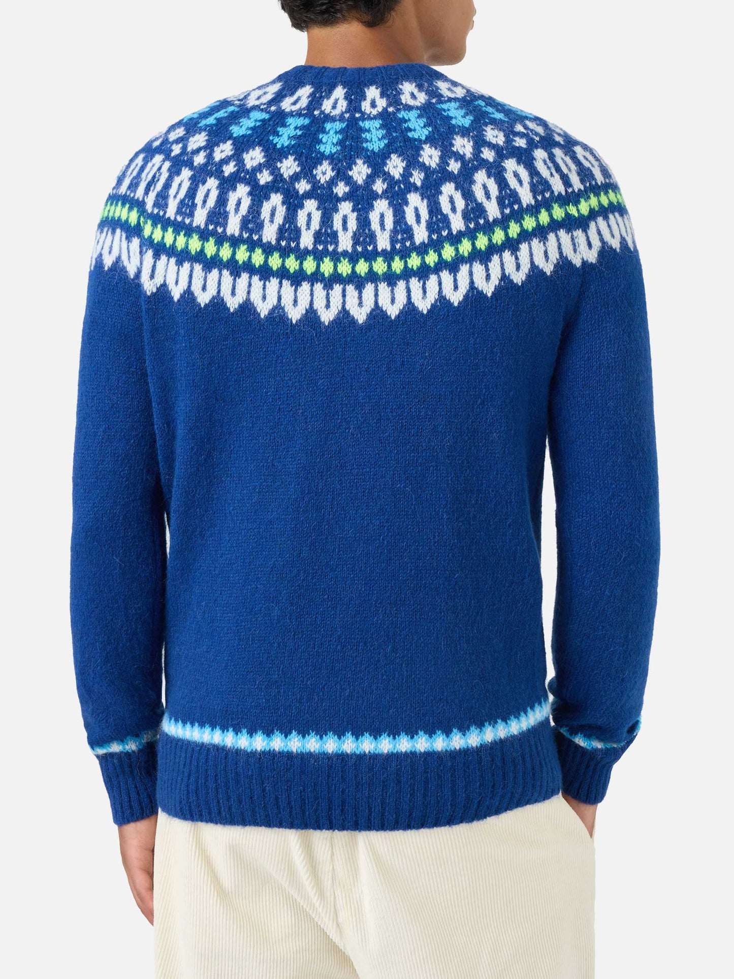 Maglione girocollo Heron con jacquard fair-isle