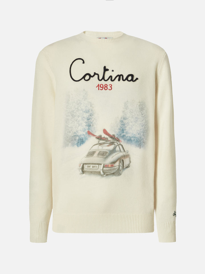 Maglione Heron Print con stampa Cortina road