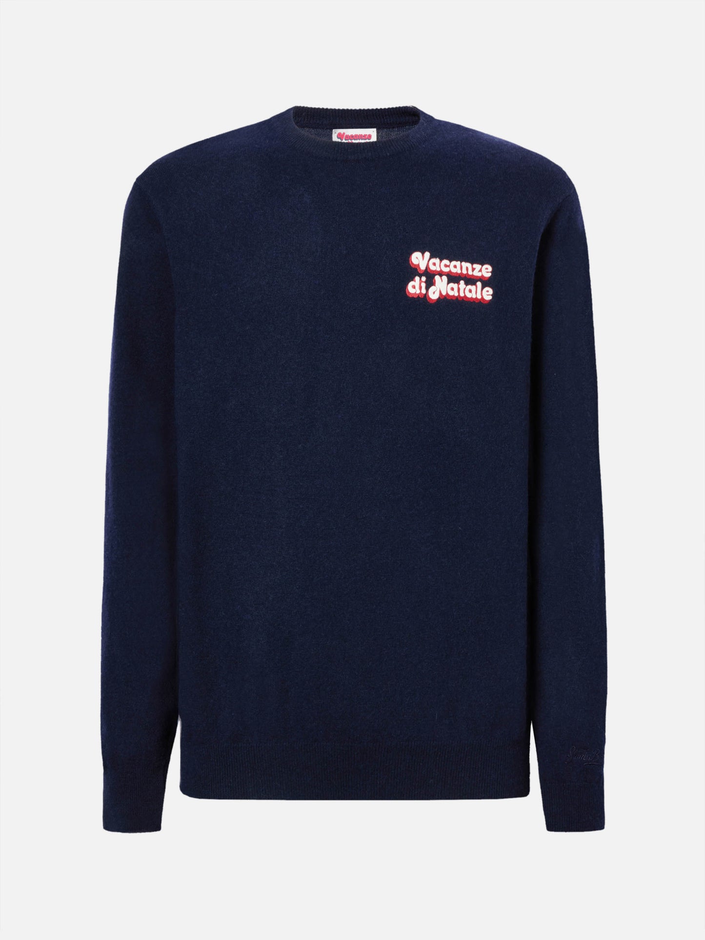 Crewneck Heron Light with Vacanze di Natale embroidery | VACANZE DI NATALE SPECIAL EDITION