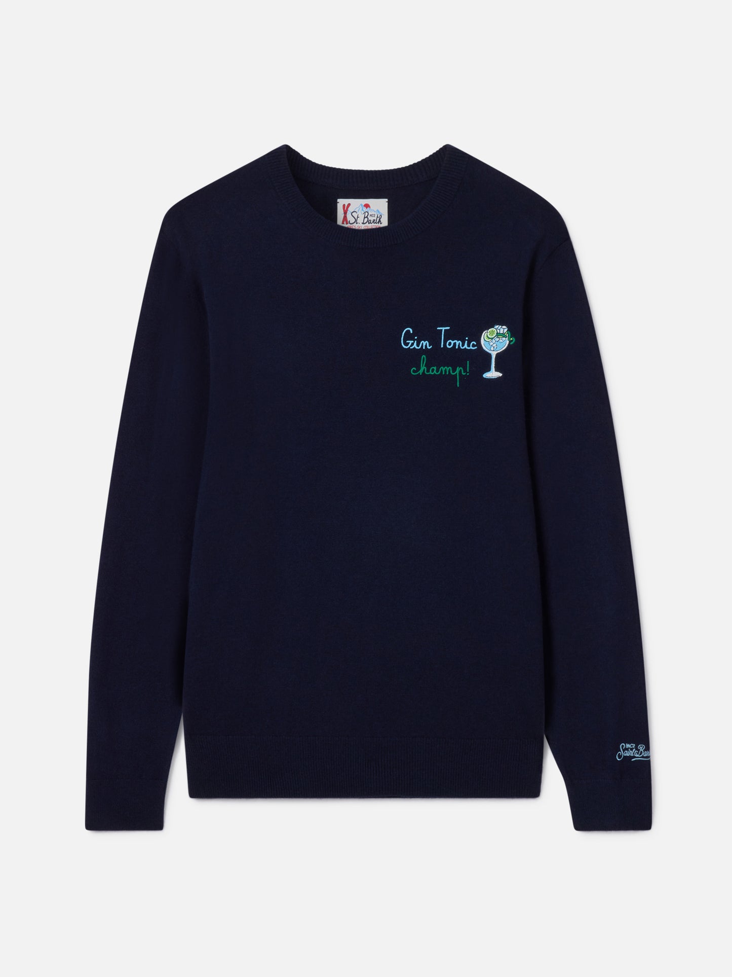 Rundhals-Sweatshirt Heron mit Gin tonic champ-Stickerei 