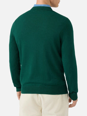 Maglione a girocollo Heron Light con ricamo Busy from day to night