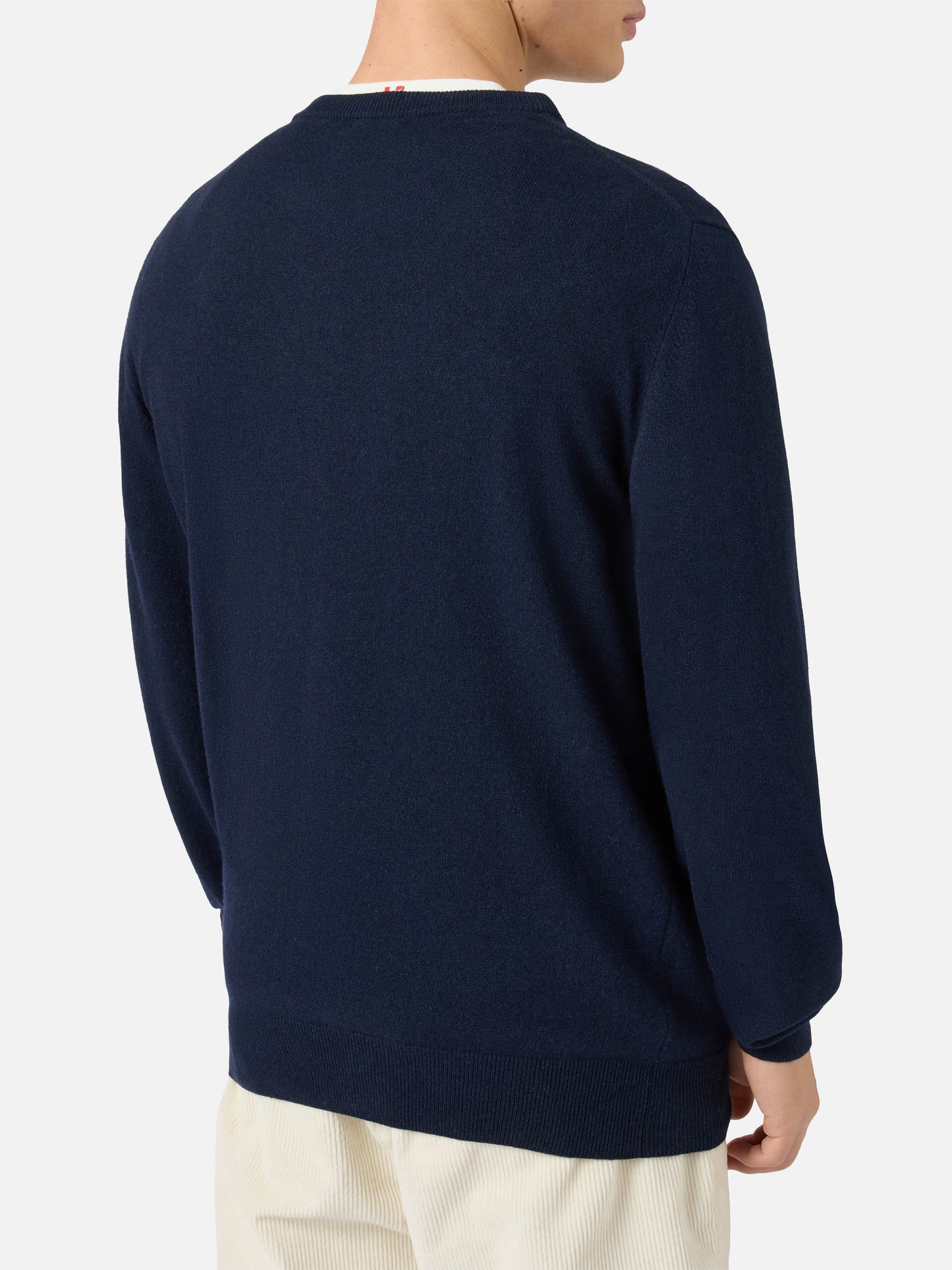 Rundhalspullover Heron Light mit Non sono bello, piaccio! Stickerei | VACANZE DI NATALE SONDERAUSGABE