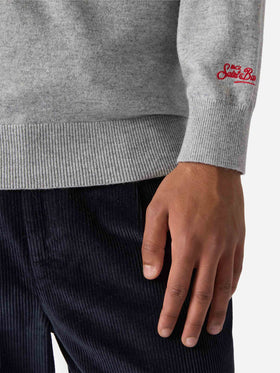 Maglione a girocollo Heron Light con ricamo Snoopy Sunday Mood | PEANUTS SPECIAL EDITION