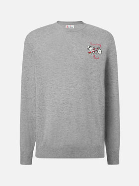 Maglione a girocollo Heron Light con ricamo Snoopy Sunday Mood | PEANUTS SPECIAL EDITION