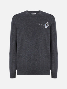 Crewneck sweater Heron Light with Bartman embroidery