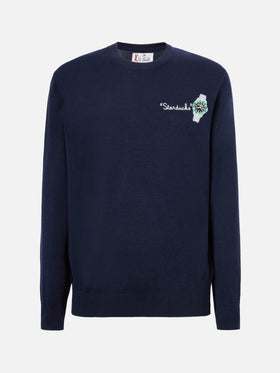 Crewneck sweater Heron Light with Starducks embroidery