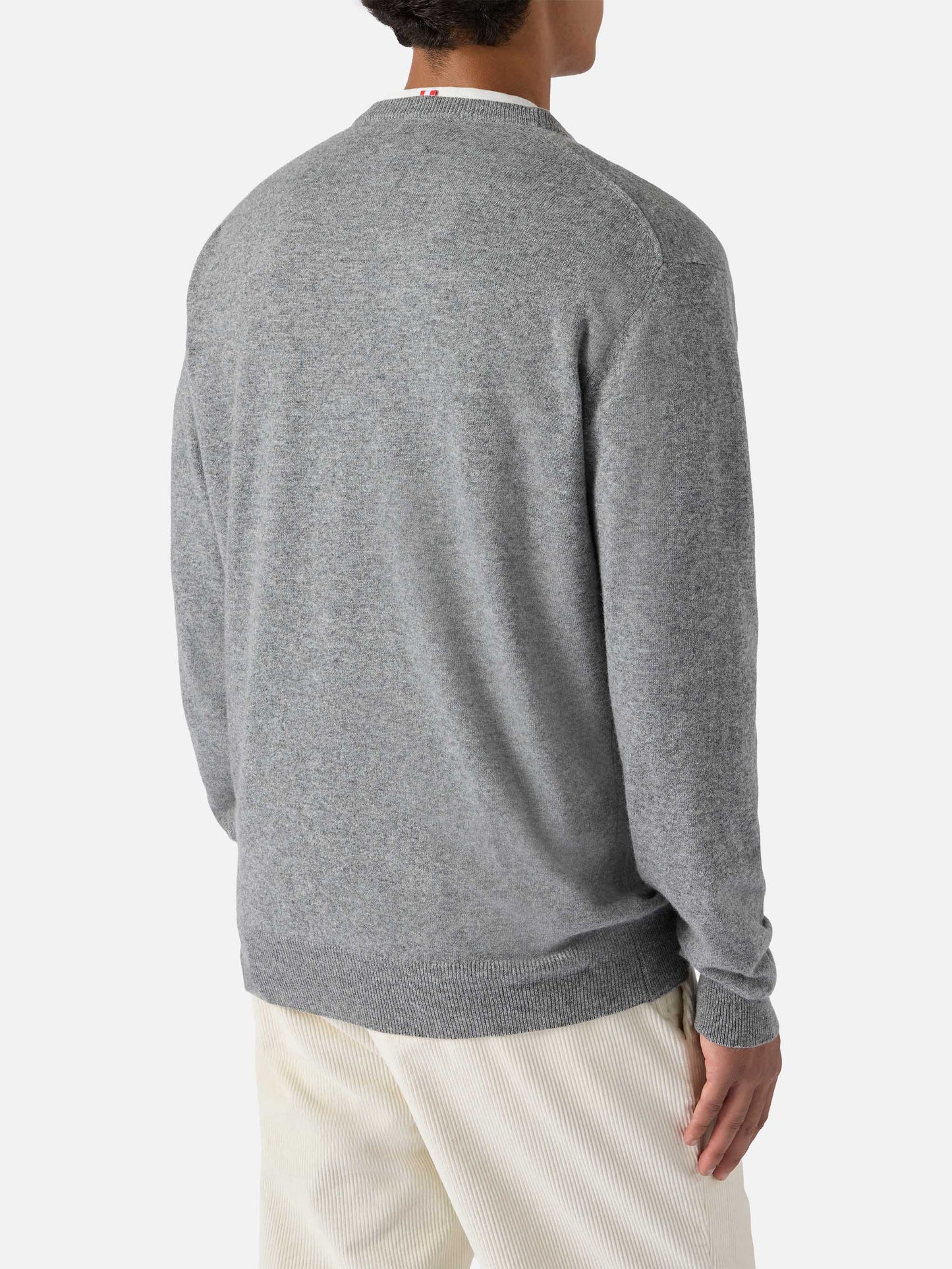 Crewneck sweater Heron Light with Mi me faccio i cassi miei! embroidery | VACANZE DI NATALE SPECIAL EDITION