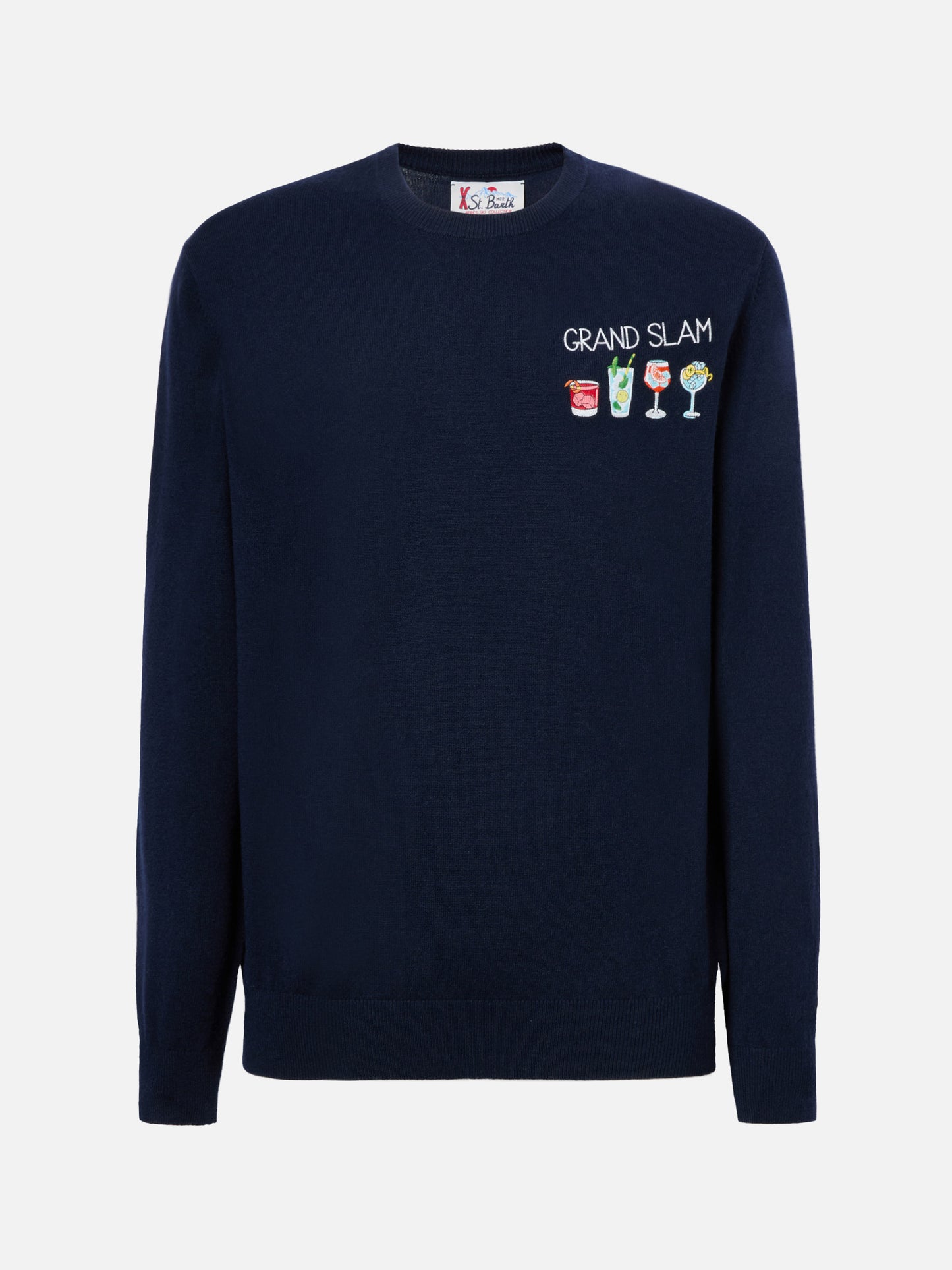 Crewneck sweater Heron Light with Grand Slam embroidery