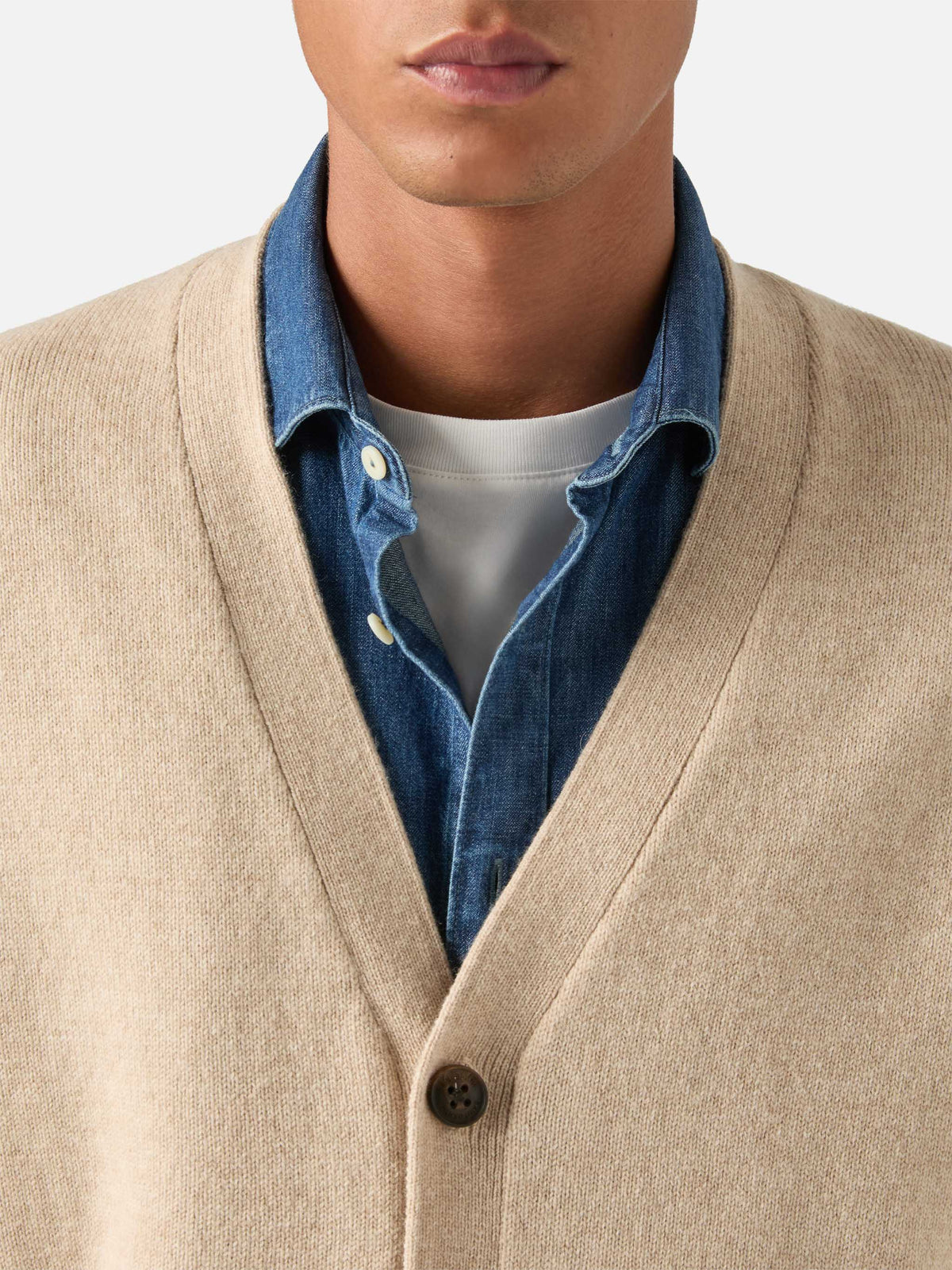 Cardigan en laine Herrison beige 