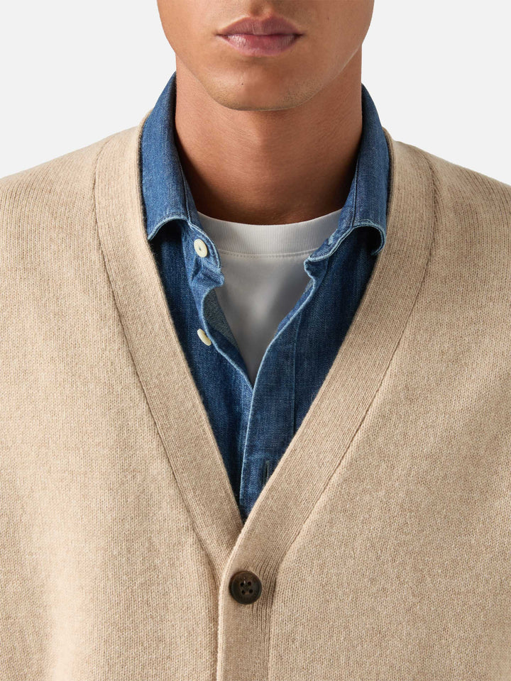 Cardigan en laine Herrison beige 