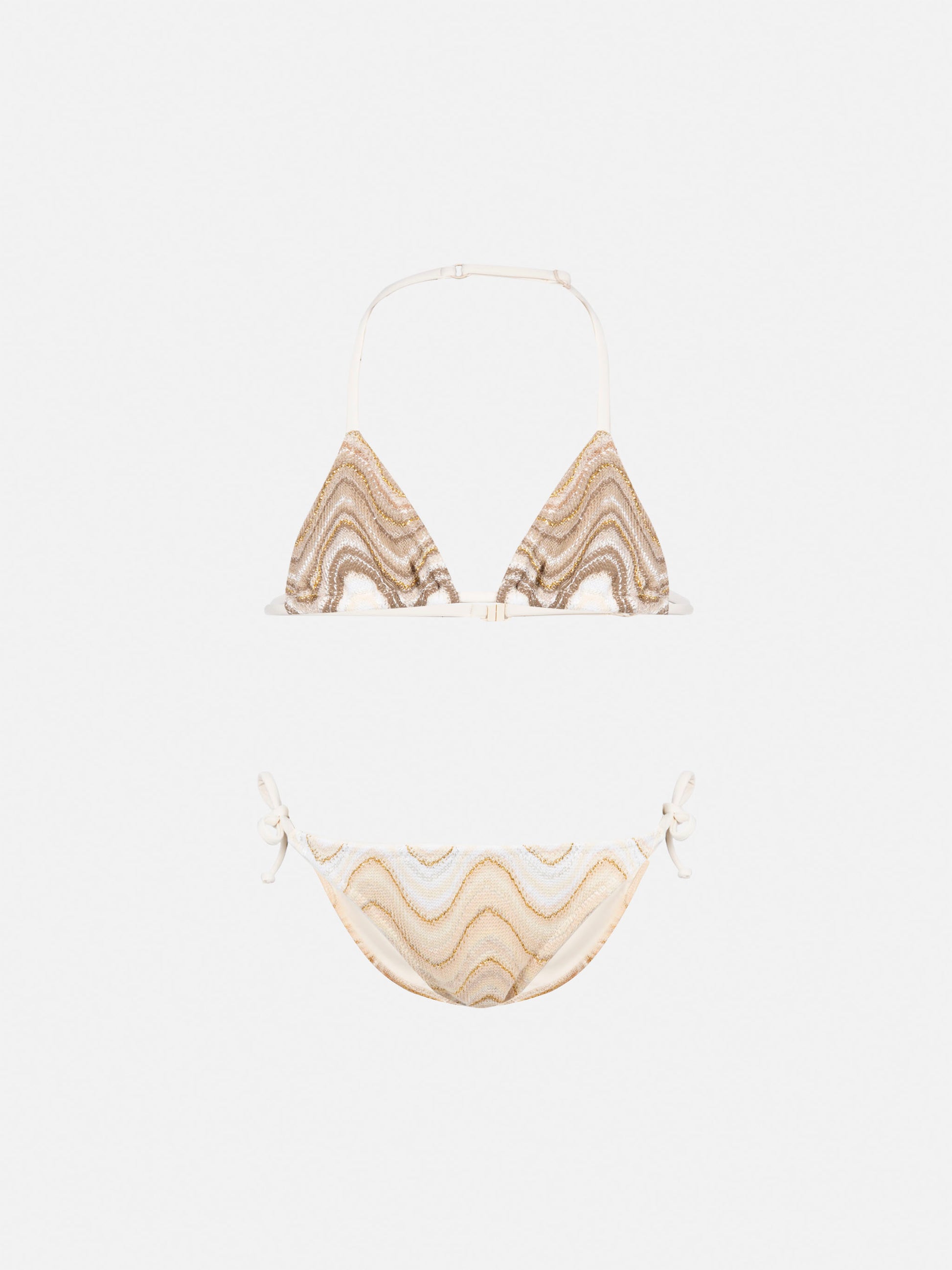 Holly classic triangle bikini in raschel fabric - MC2 Saint Barth