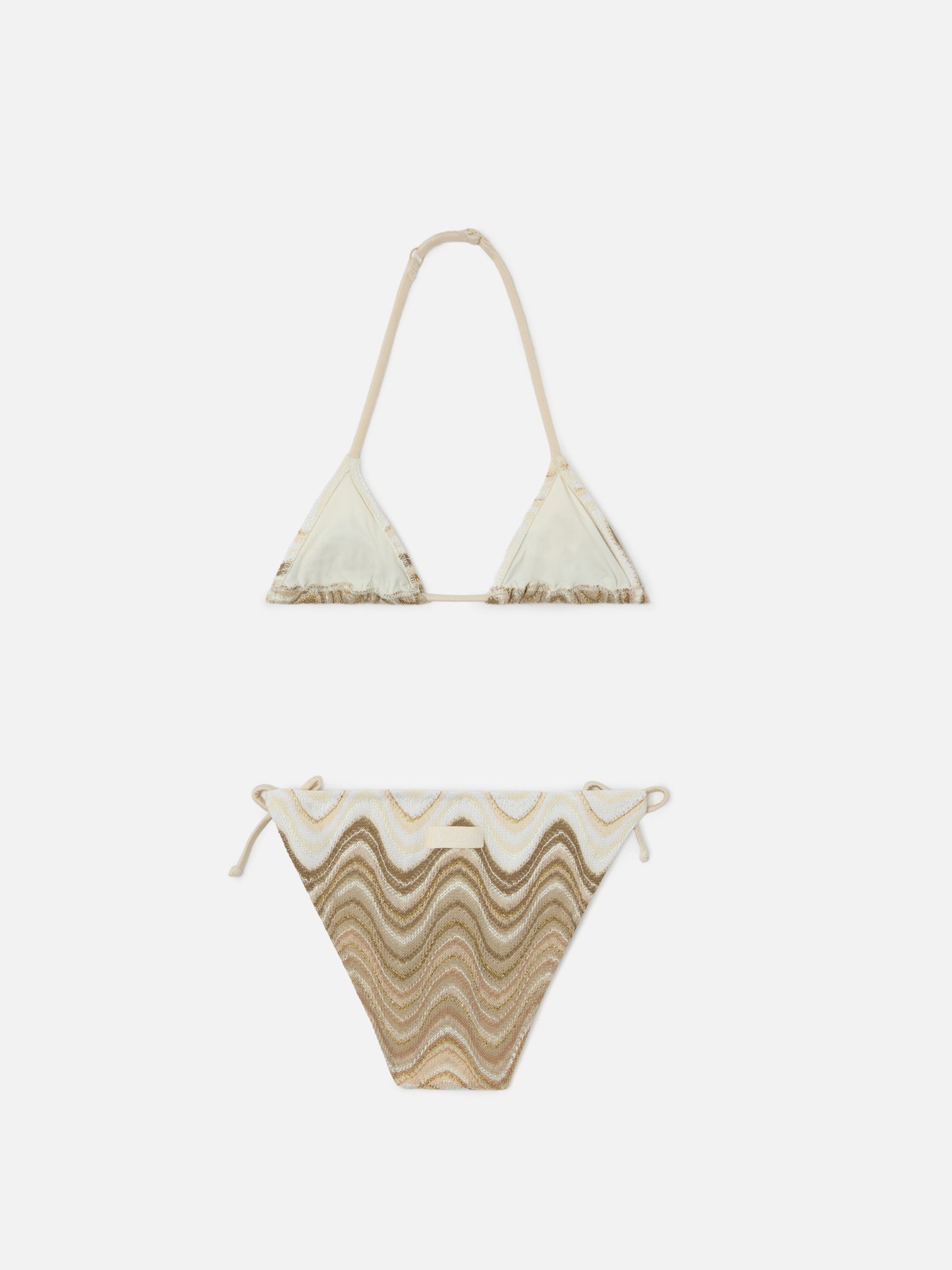 Holly raschel wave bikini in shades of gold