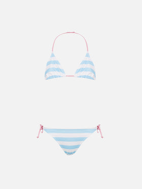 Klassischer Mädchen-Triangel-Bikini Holly mit Fiorucci Angel-Print