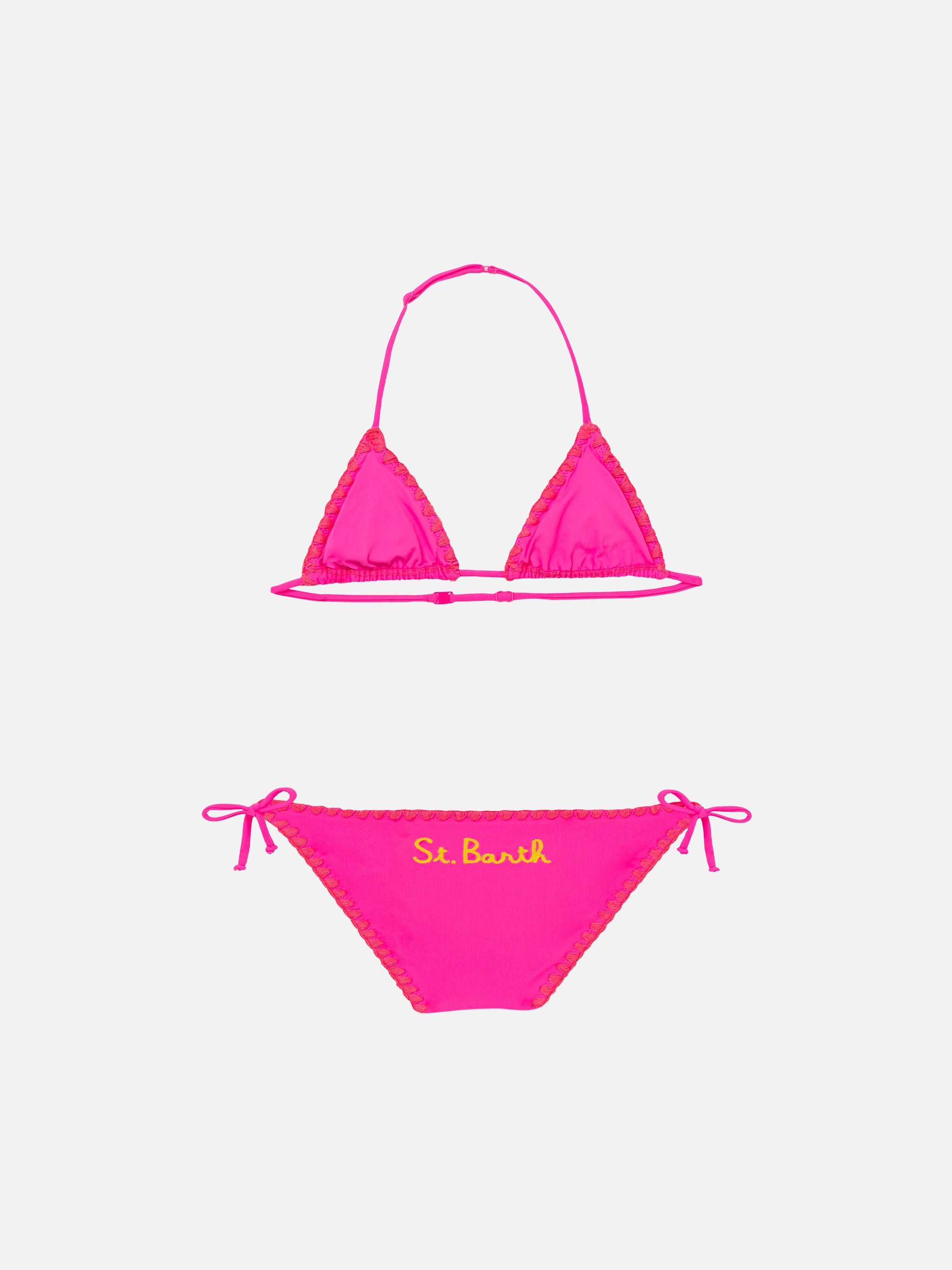 Girl triangle bikini with ducky crochet patch – MC2 Saint Barth