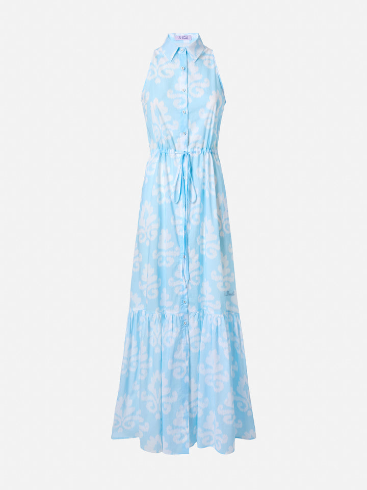 Neckholderkleid Ida mit Ikat-Print