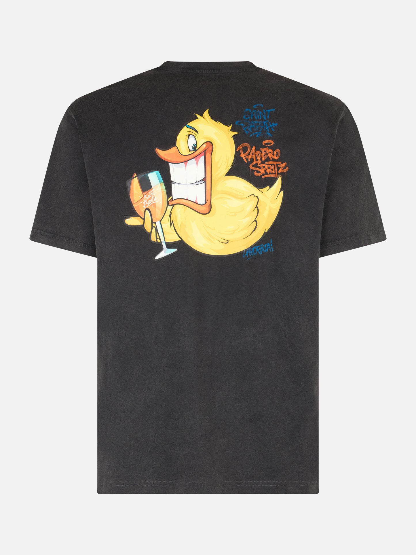 T-shirt da uomo vintage in cotone Jack con stampa Ducky Cryptopuppets | EDIZIONE SPECIALE CRYPTOPUPPETS