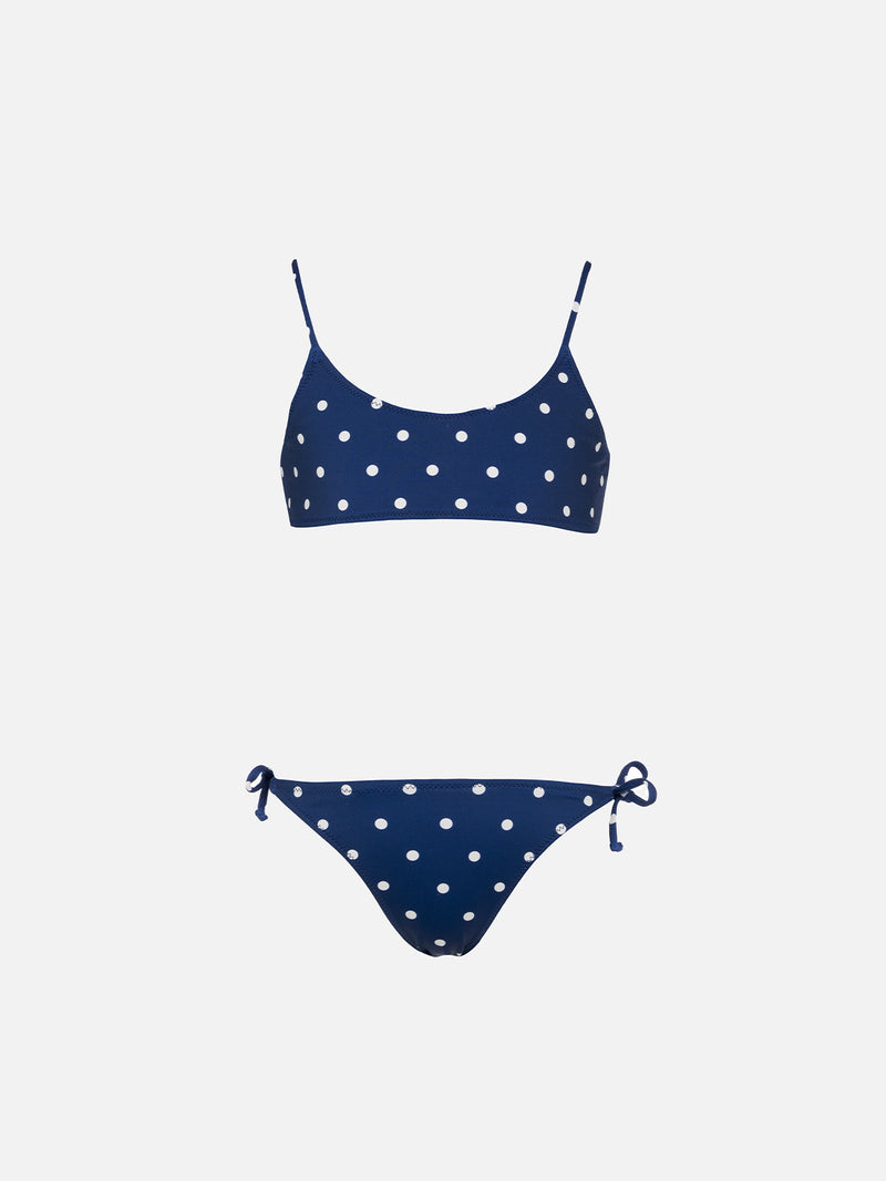 Gepunkteter Bralette-Bikini für Mädchen Jaiden