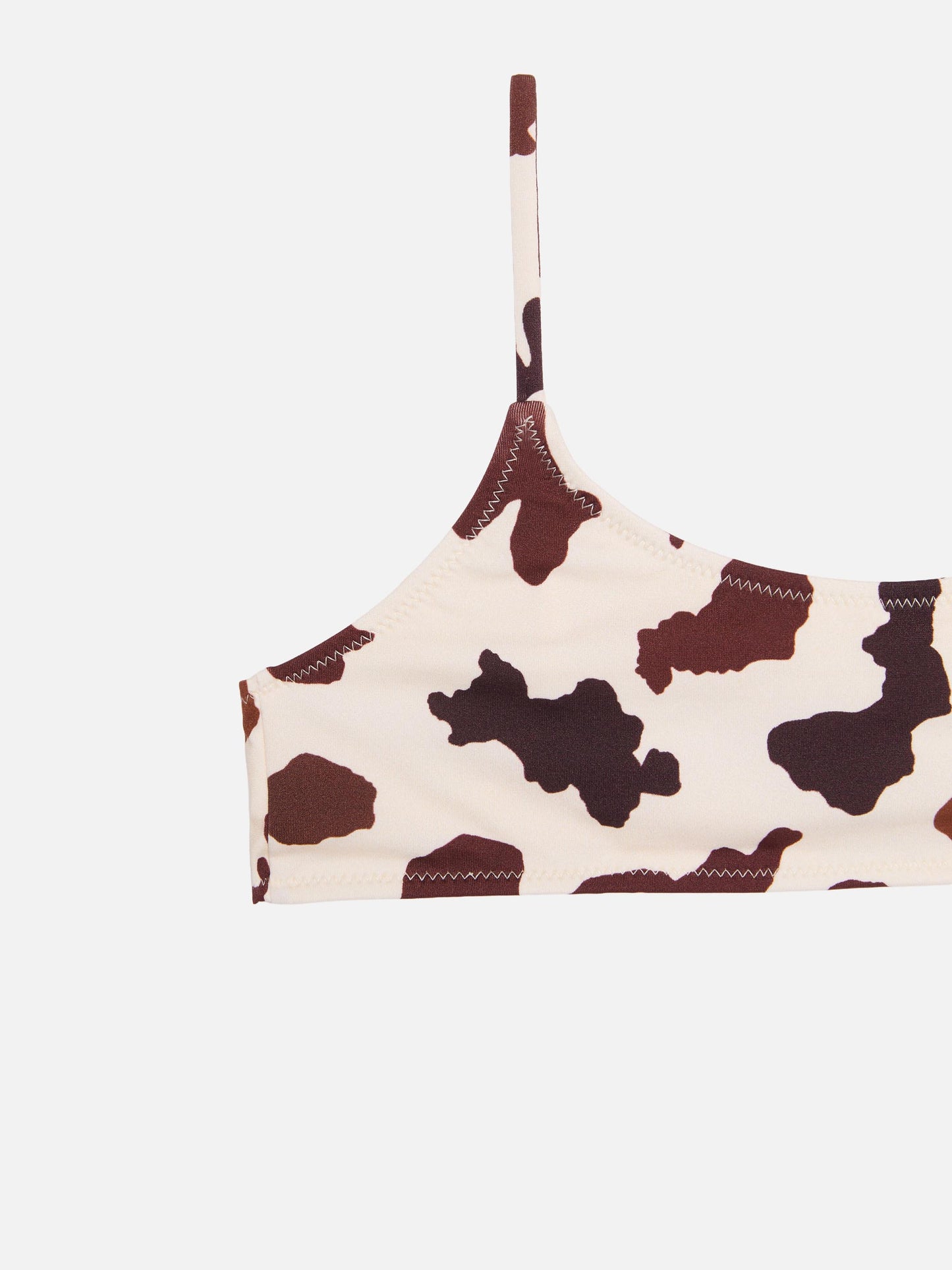 Jaiden – Bralette-Bikini mit Kuhfell-Print