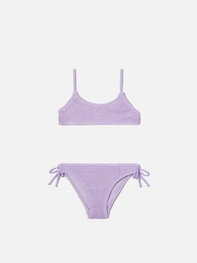 Jaiden lilac crinkle bikini