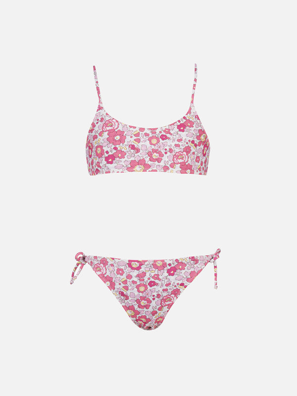 Girl double face bralette bikini Jaiden | MADE WITH LIBERTY FABRIC