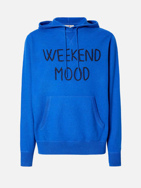 Crewneck hooded sweater Jake with Week-end Off embroidery