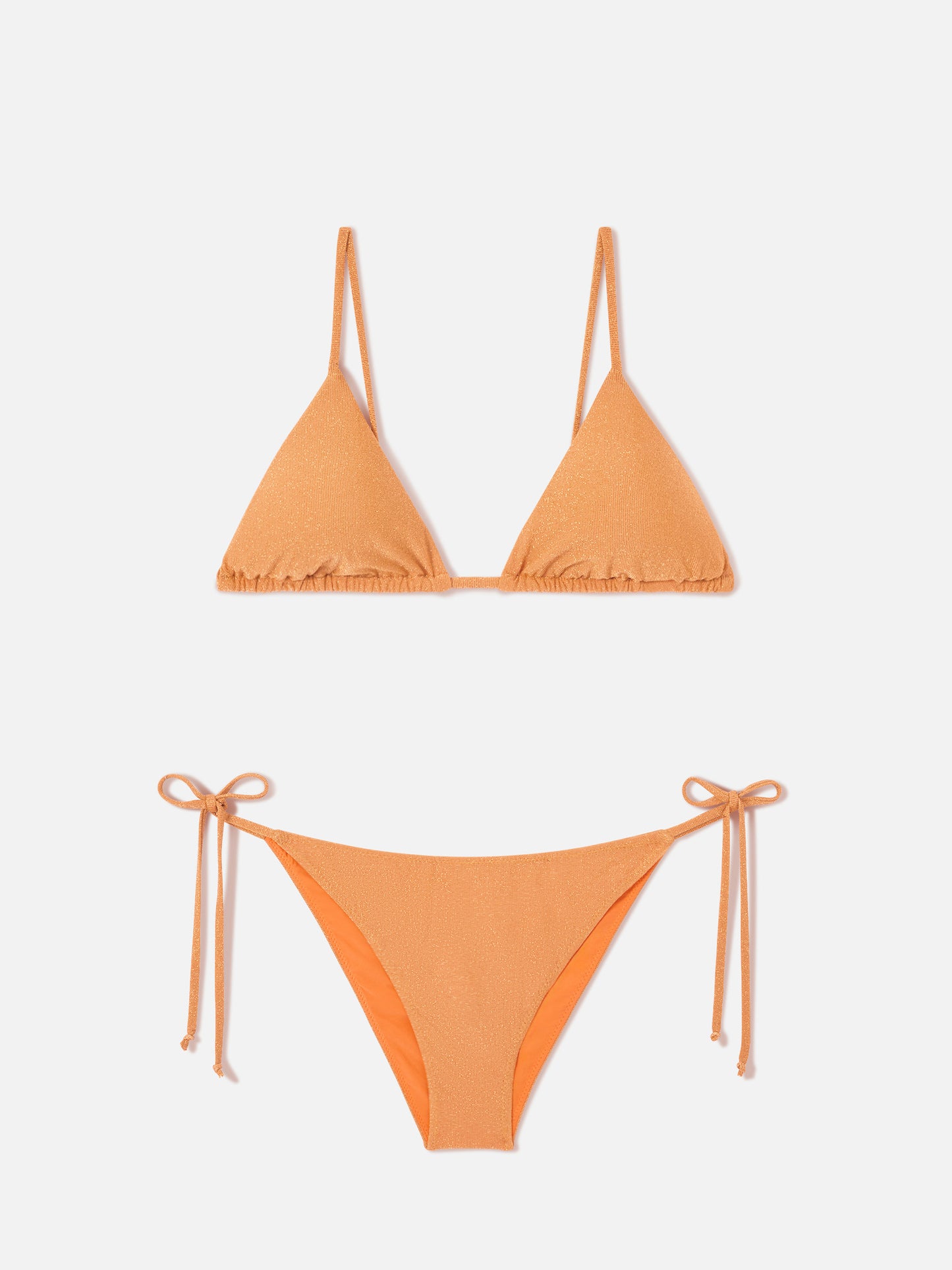 Bikini triangle Janet Virgo orange en lurex 