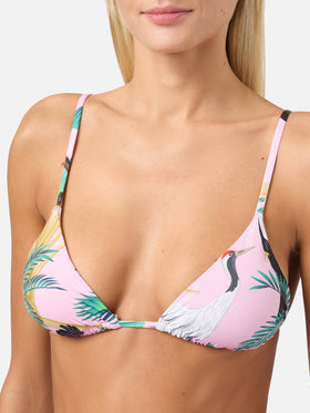 Bikini a triangolo Janet Sienna con stampa tropicale